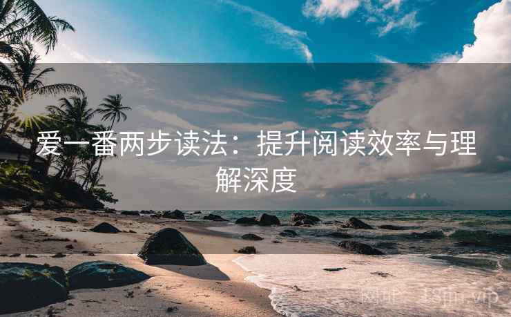 爱一番两步读法：提升阅读效率与理解深度